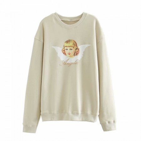 Світшот жіночий з принтом Angelic Berni Fashion
