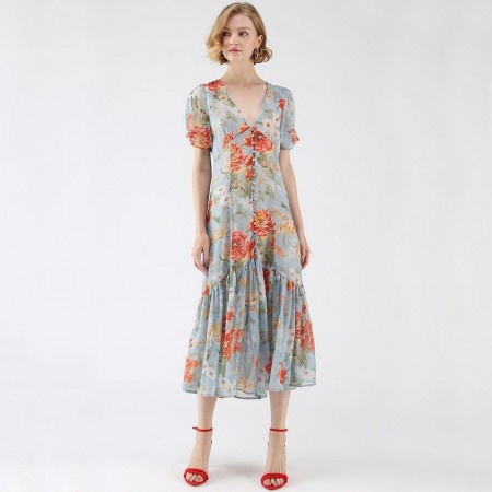 Плаття жіноче в стилі Бохо з поясом Parterre Berni Fashion