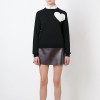 Джемпер жіночий в'язаний контрастний White heart Berni Fashion