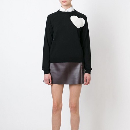 Джемпер жіночий в'язаний контрастний White heart Berni Fashion